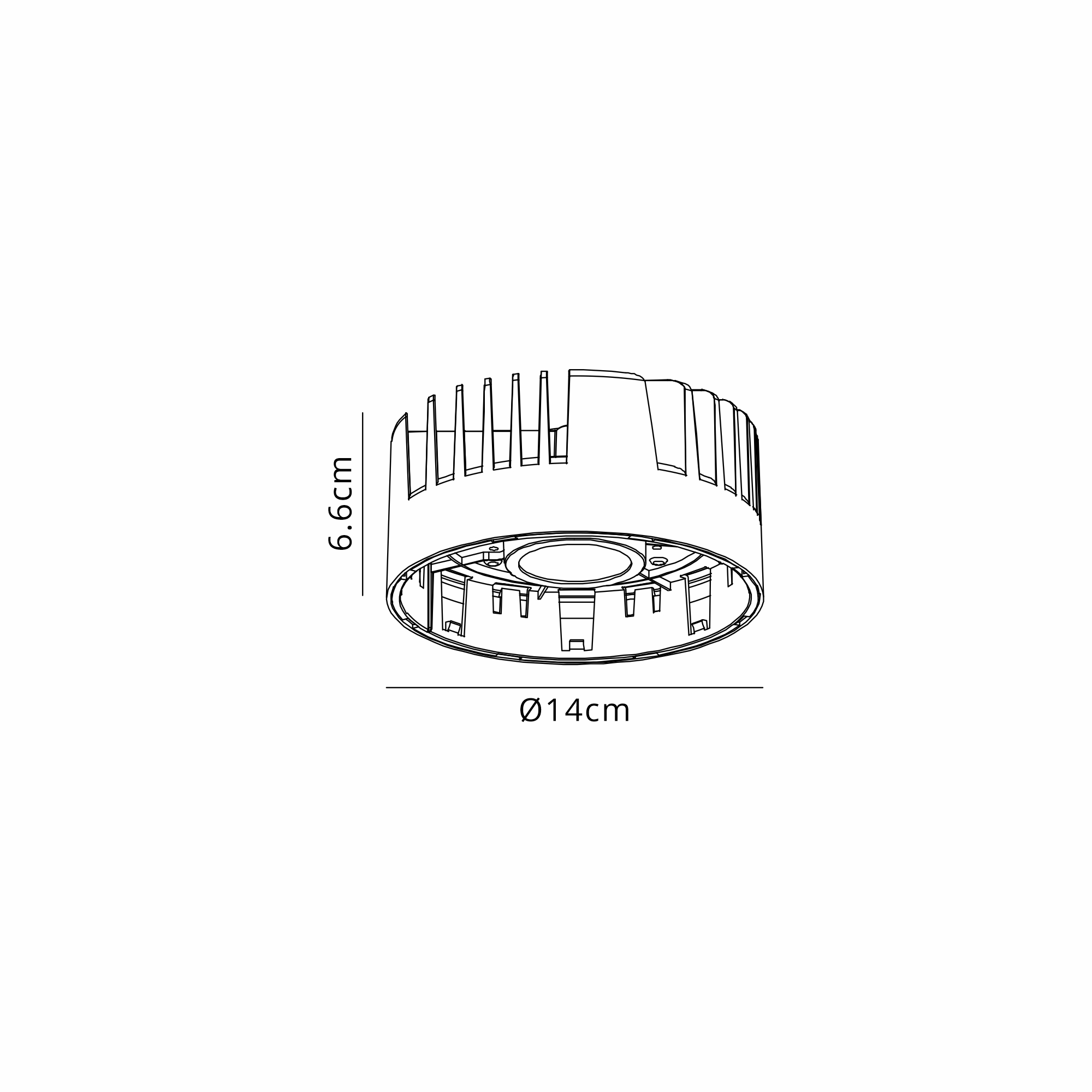 M8810/40W  Sunset, 40W-1000mA, Black LED Engine, 2700K, 3045lm, 50° Deg, IP20, DRIVER NOT INC., Recessed Base Required, 5yrs Warranty